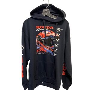 NWT Honda Racing JT Racing USA Mens Navy Graphic Hoodie GSX 2.0 Motocross Large